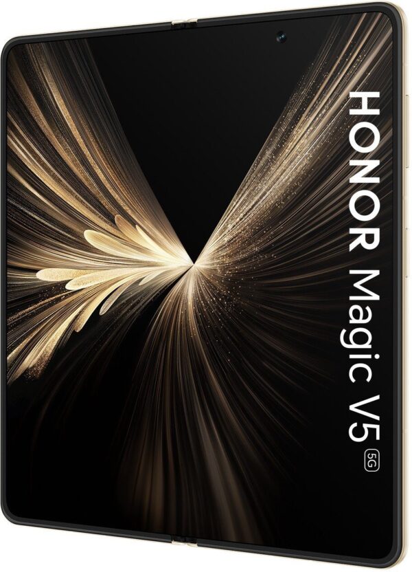 Smartfon Huawei HONOR Magic V5 5G (MBH-N49) AI Handy, Sim Free, 512GB Speicher 16GB RAM, Dual SIM, Android 15, Klappbildschirm Smartphone - Dawn Gold (5109BUHJ)