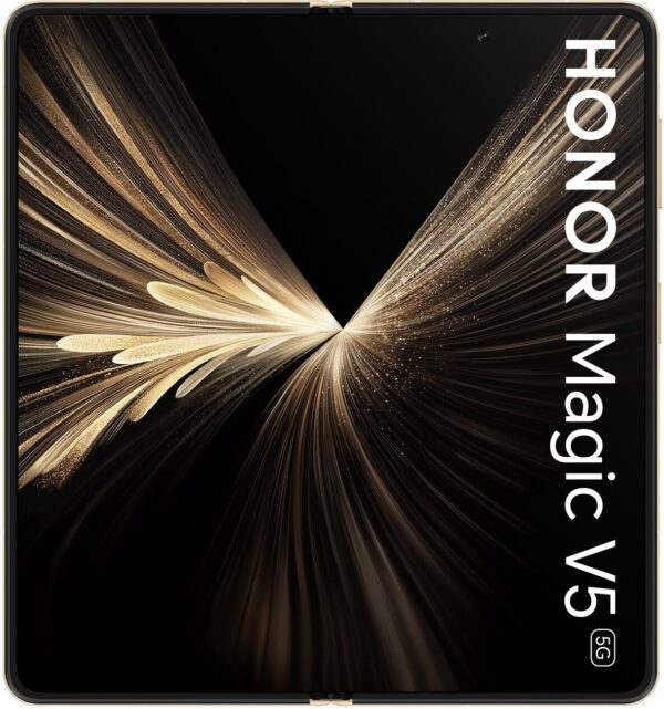 Smartfon Huawei HONOR Magic V5 5G (MBH-N49) AI Handy, Sim Free, 512GB Speicher 16GB RAM, Dual SIM, Android 15, Klappbildschirm Smartphone - Dawn Gold (5109BUHJ)