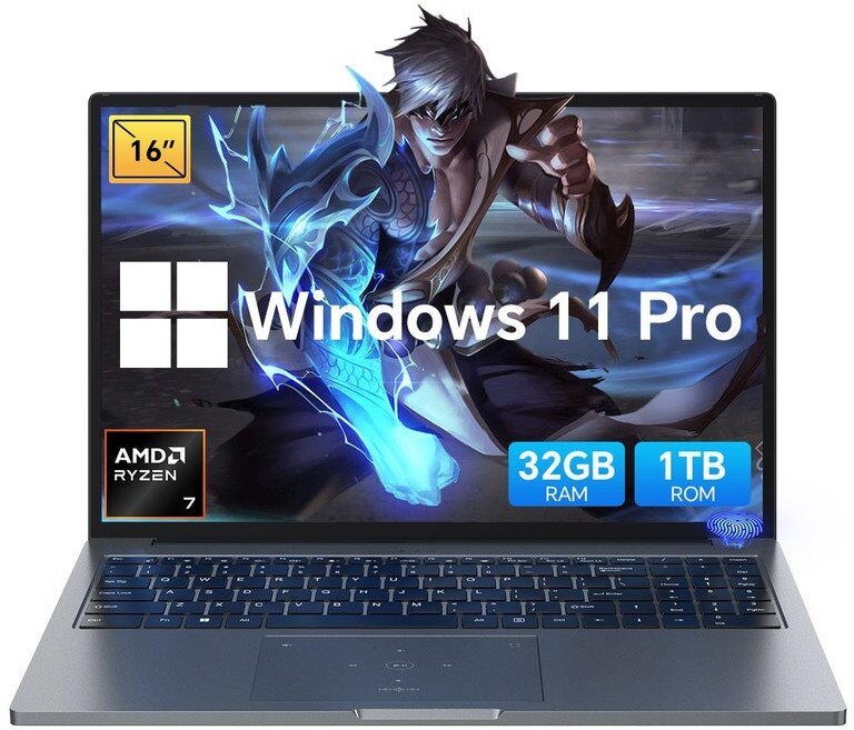 15542517_0_f Laptop Blackview Laptop Blackview GamiBook-8 Ryzen 7 7735HS/16" WUXGA (1920x1200)/32GB/1TB/BT/BLKB/Win 11 Pro Geay