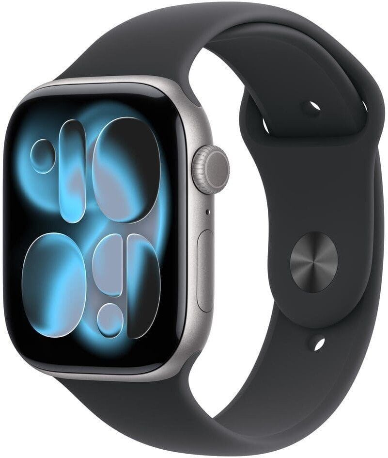15559182_1_f Smartwatch Apple Watch 11 GPS + Cellular 42mm Space Grey Alu Sport Band M/L Czarny (MF8C4ZR/A)