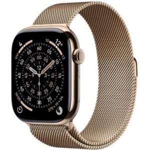 Smartwatch Apple Watch 11 GPS + Cellular 42mm Gold Titanium Milanese Loop S/M Złoty (MF8Y4MP-A)