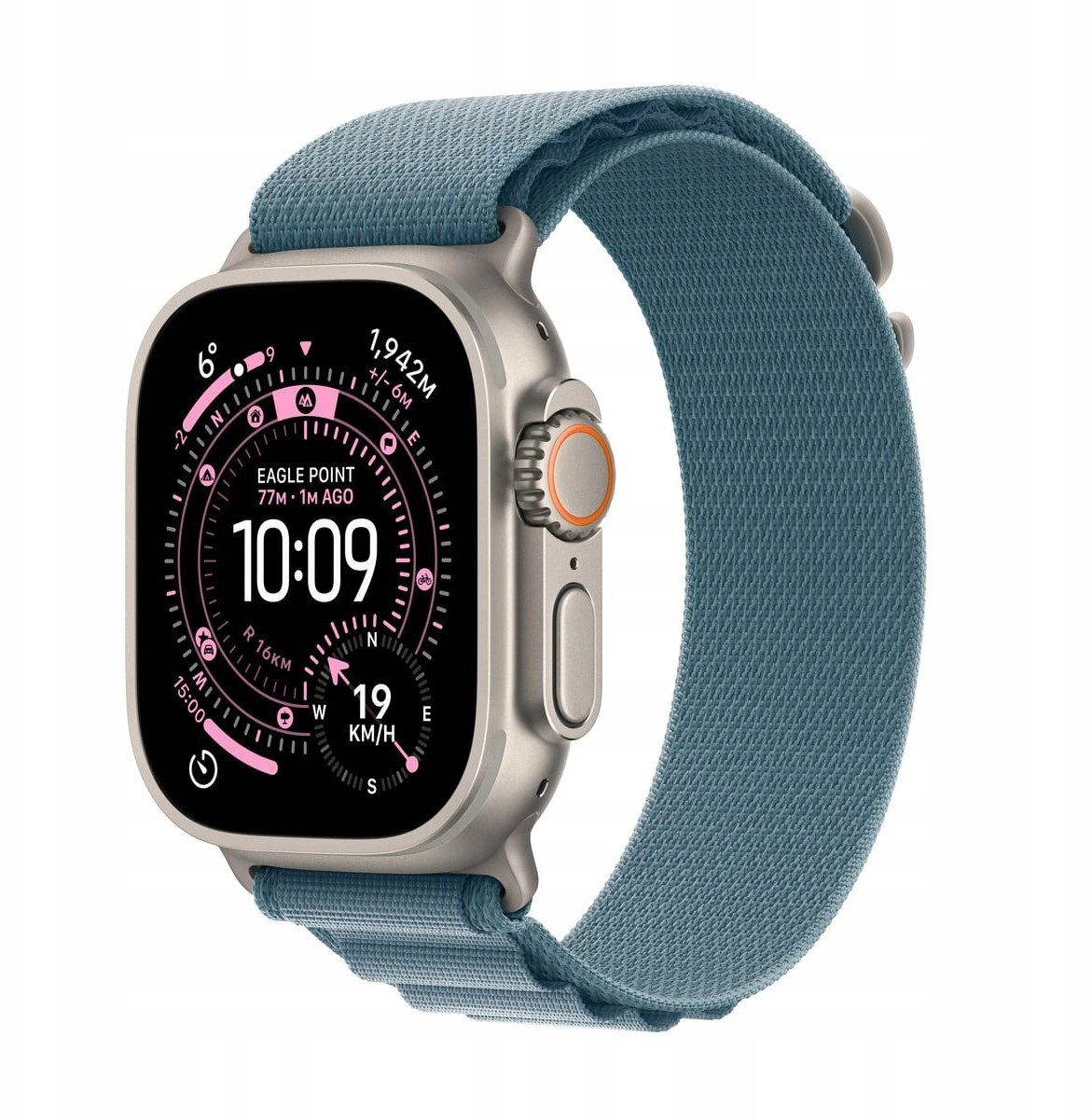 15592180_0_f Smartwatch Apple Watch Ultra 3 GPS + Cellular 49mm Titanium / Alpine Loop L Niebieski (MEWP4QP/A)