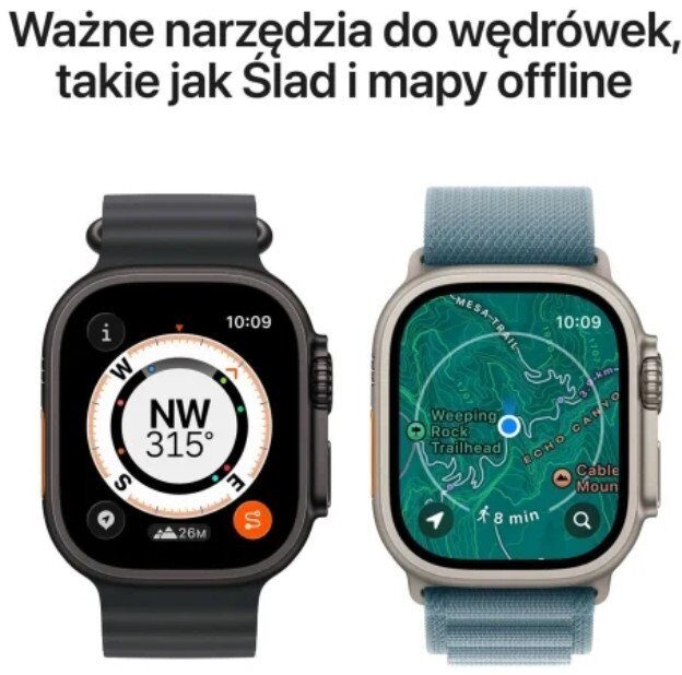15592180_2_f Smartwatch Apple Watch Ultra 3 GPS + Cellular 49mm Titanium / Alpine Loop L Niebieski (MEWP4QP/A)