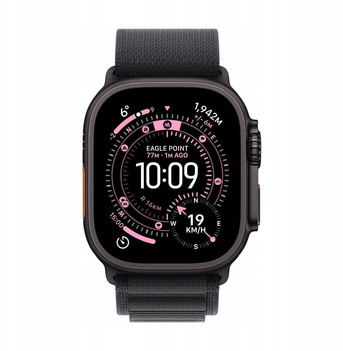 15592182_1_f Smartwatch Apple Watch Ultra 3 GPS + Cellular 49mm Black Titanium / Alpine Loop L Czarny (MF0X4QP/A)