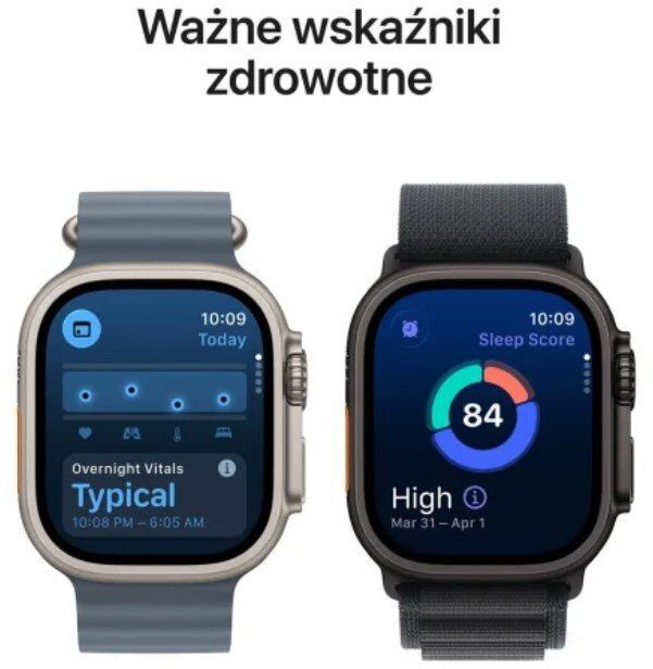 15592182_3_f Smartwatch Apple Watch Ultra 3 GPS + Cellular 49mm Black Titanium / Alpine Loop L Czarny (MF0X4QP/A)