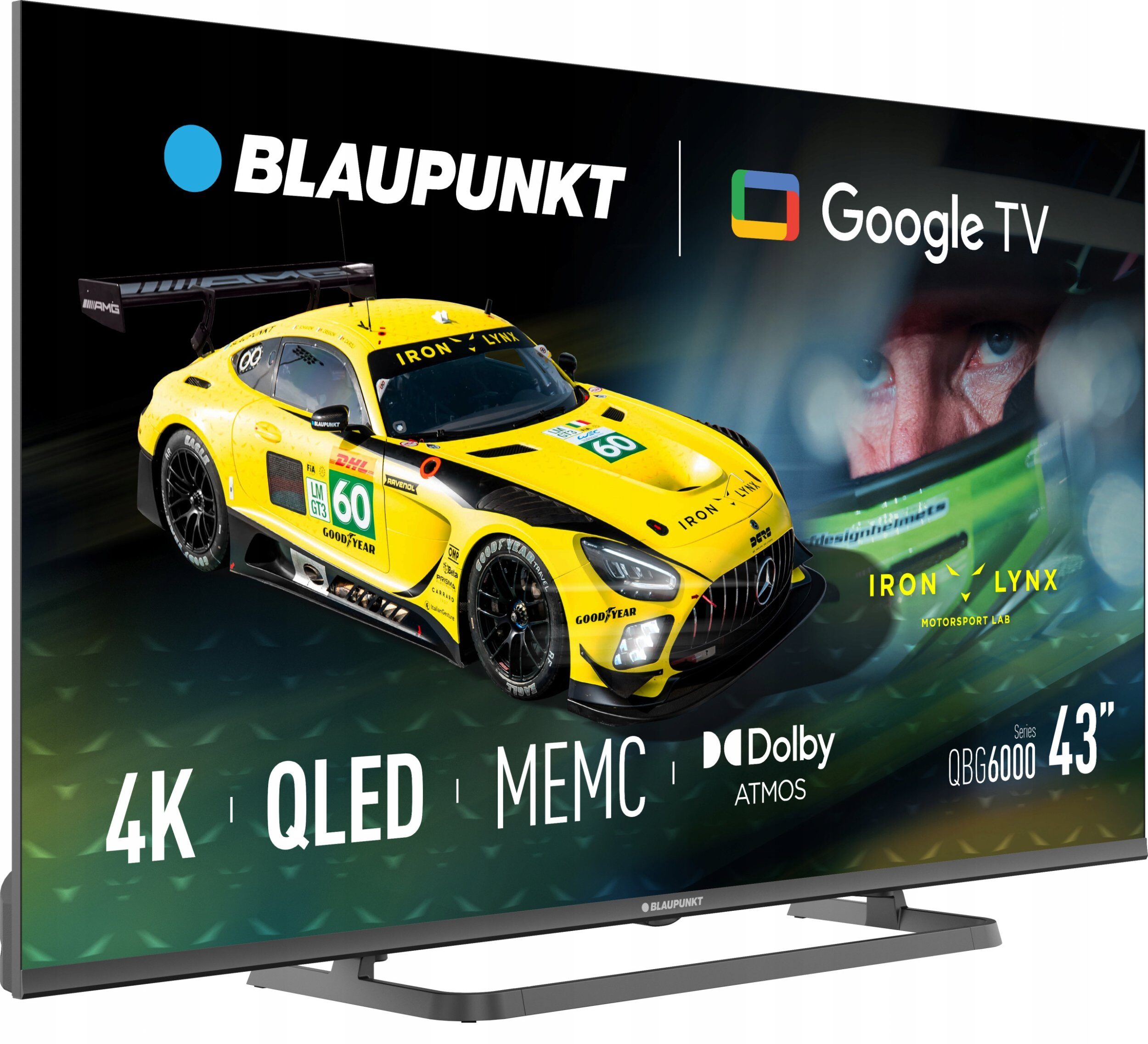 Telewizor Blaupunkt telewizor Smart TV Google TV UHD Q-LED 43" czarny 43QBG6000S