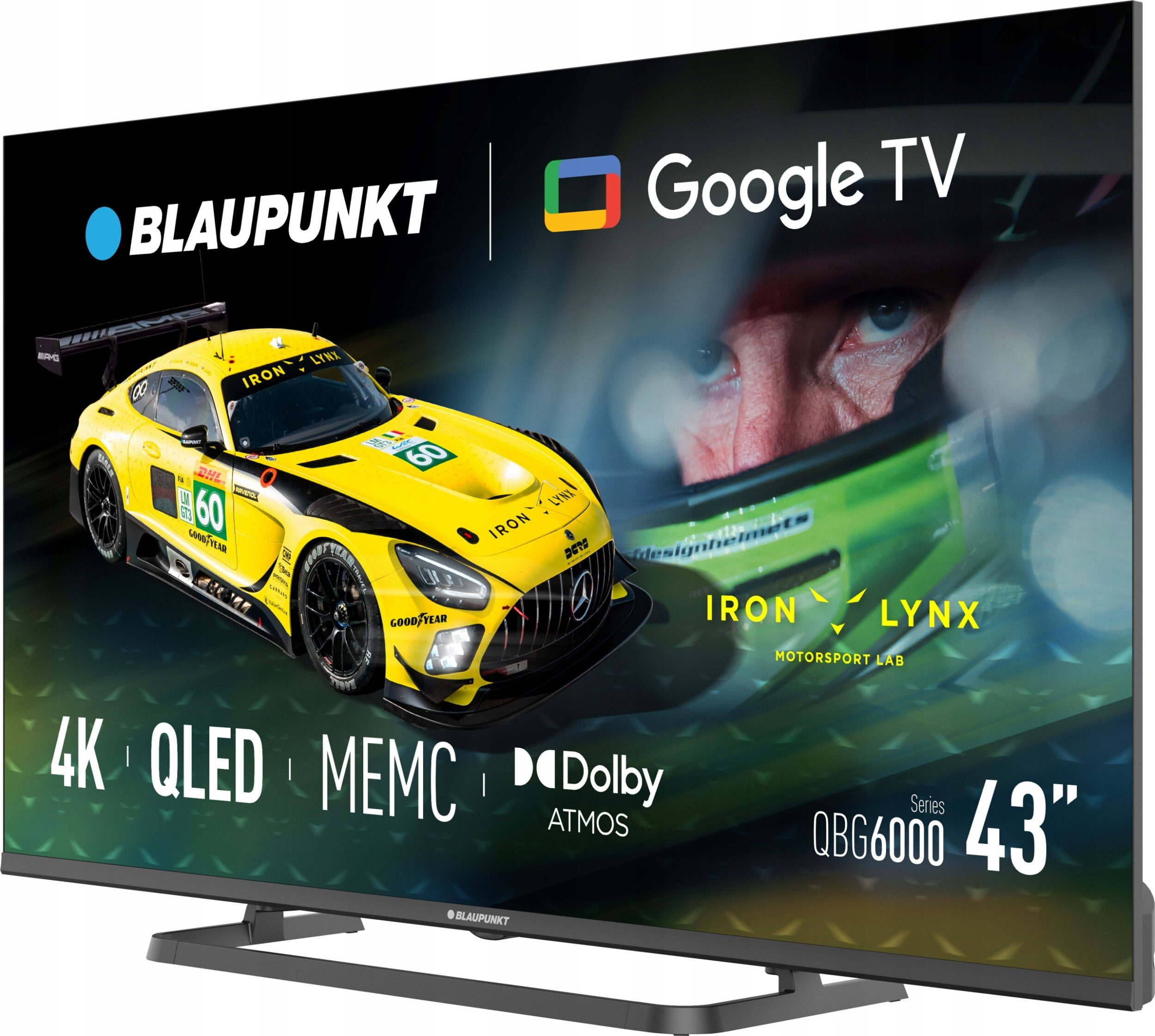 Telewizor Blaupunkt telewizor Smart TV Google TV UHD Q-LED 43" czarny 43QBG6000S