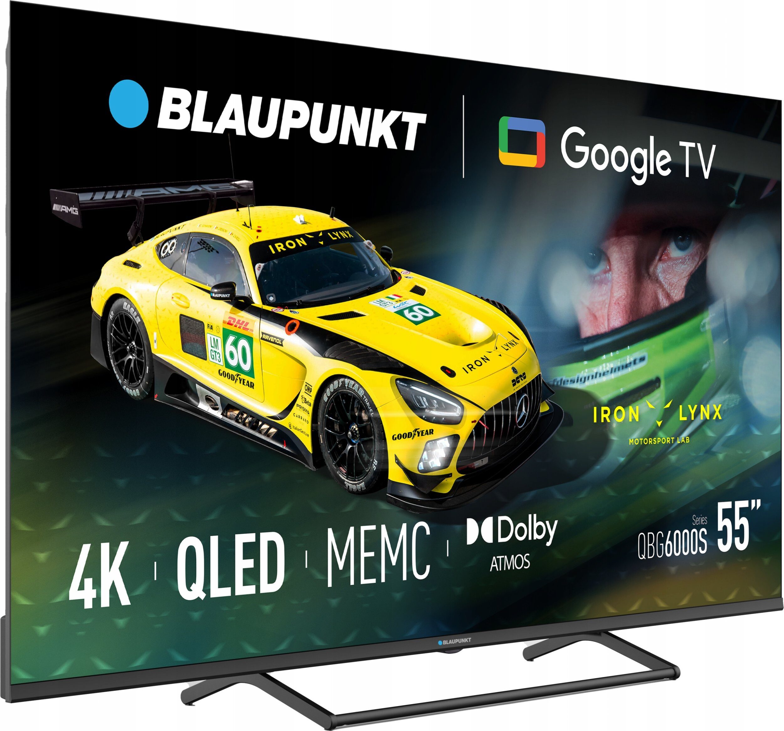 Telewizor Blaupunkt telewizor Smart TV Google TV UHD Q-LED 55" czarny 55QBG6000S
