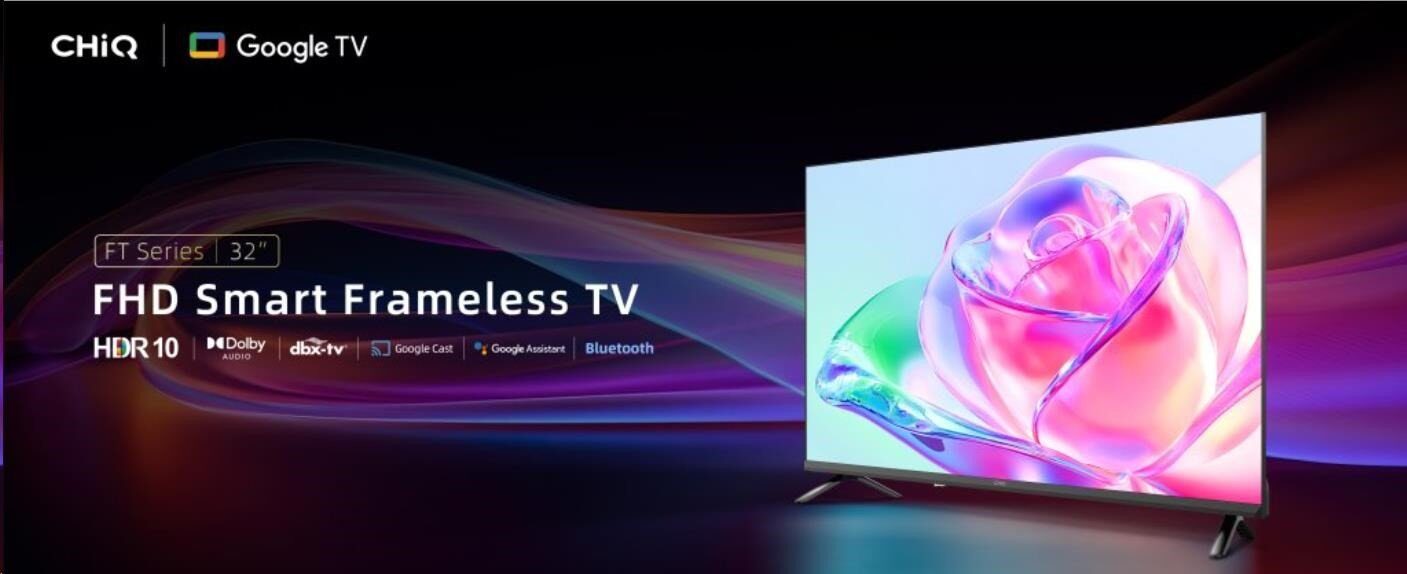 Telewizor CHiQ CHiQ LF32FT TV 32", FHD, smart, Google TV, dbx-tv, Dolby Audio, Frameless