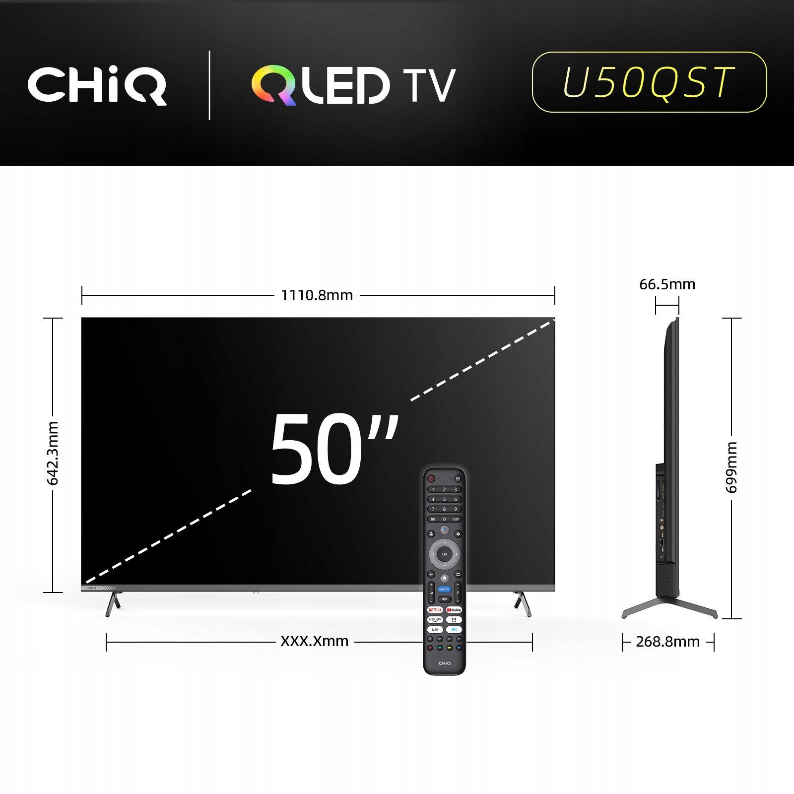 15601505_0_f Telewizor CHiQ U50QST QLED 50'' 4K Ultra HD Google TV