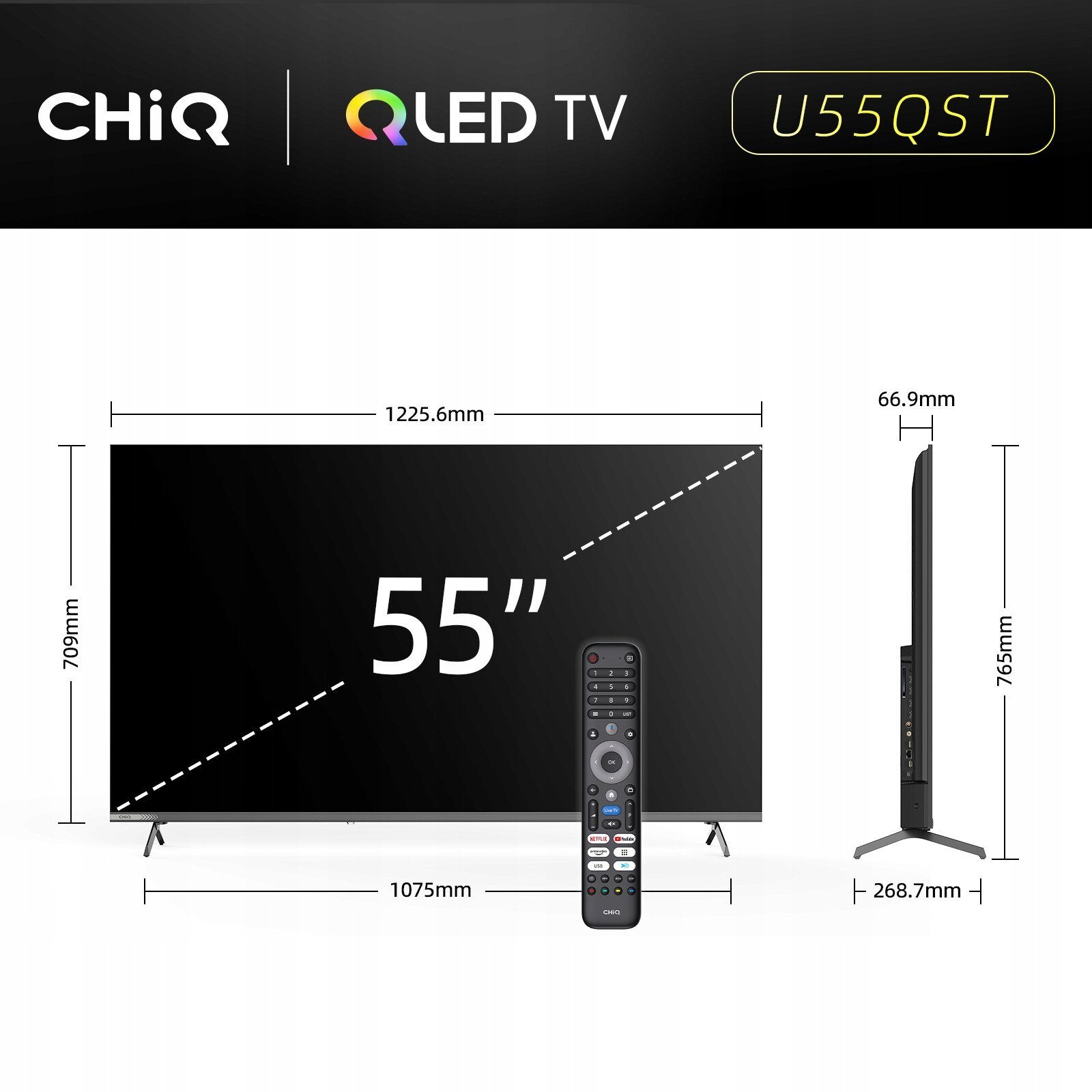 15609121_0_f Telewizor CHiQ U55QST TV 55, UHD, QLED, Google TV, DLG 120 Hz, Dolby Audio, Frameless, metaliczna