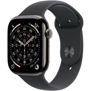 Smartwatch Apple Watch 11 GPS + Cellular 42mm Slate Titanium Sport Band M/L Czarny (MF8T4MP/A)