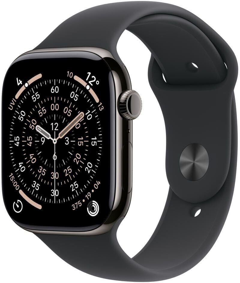 Smartwatch Apple Watch 11 GPS + Cellular 42mm Slate Titanium Sport Band M/L Czarny (MF8T4MP/A)