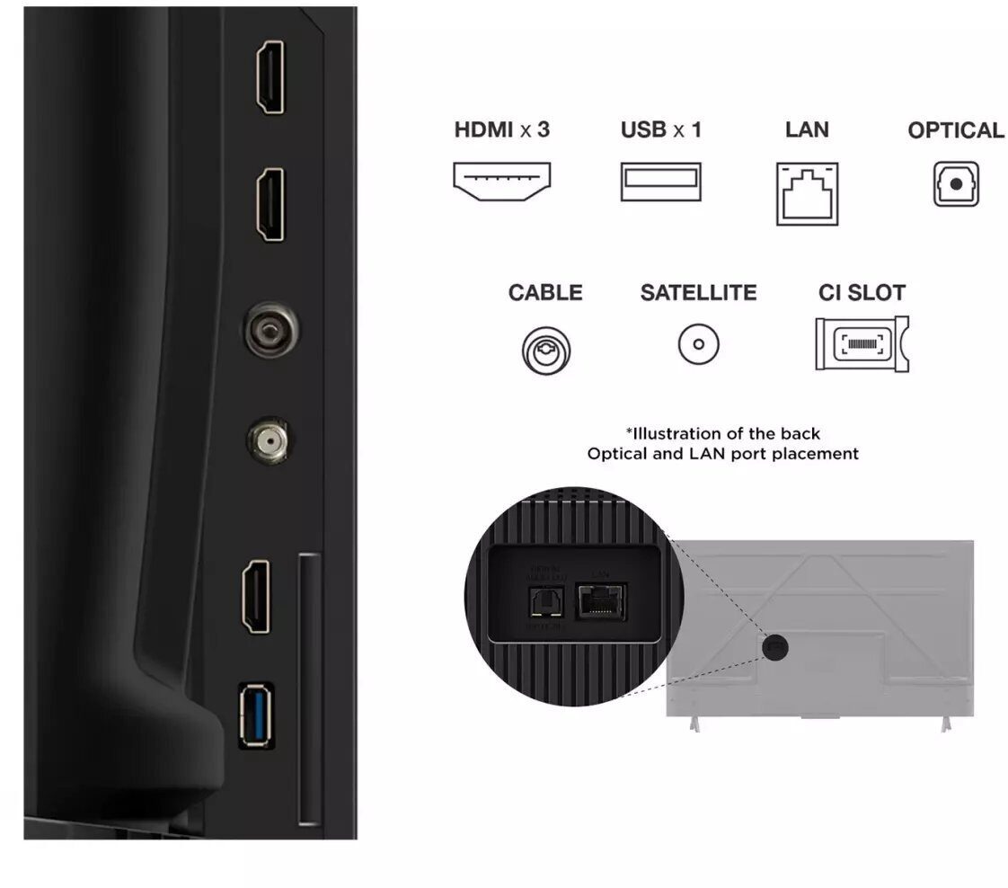 Telewizor TCL 55P69K 55" 4K Ultra HD Smart TV Wi-Fi Czarny