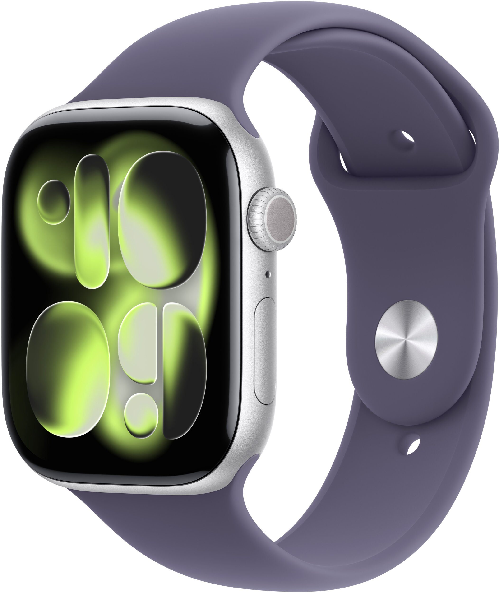 15631573_0_f Smartwatch Apple Watch Series 11 GPS + Cellular 46mm Silver Aluminiowa Case with Fioletowa Fog Sport Band - S/M