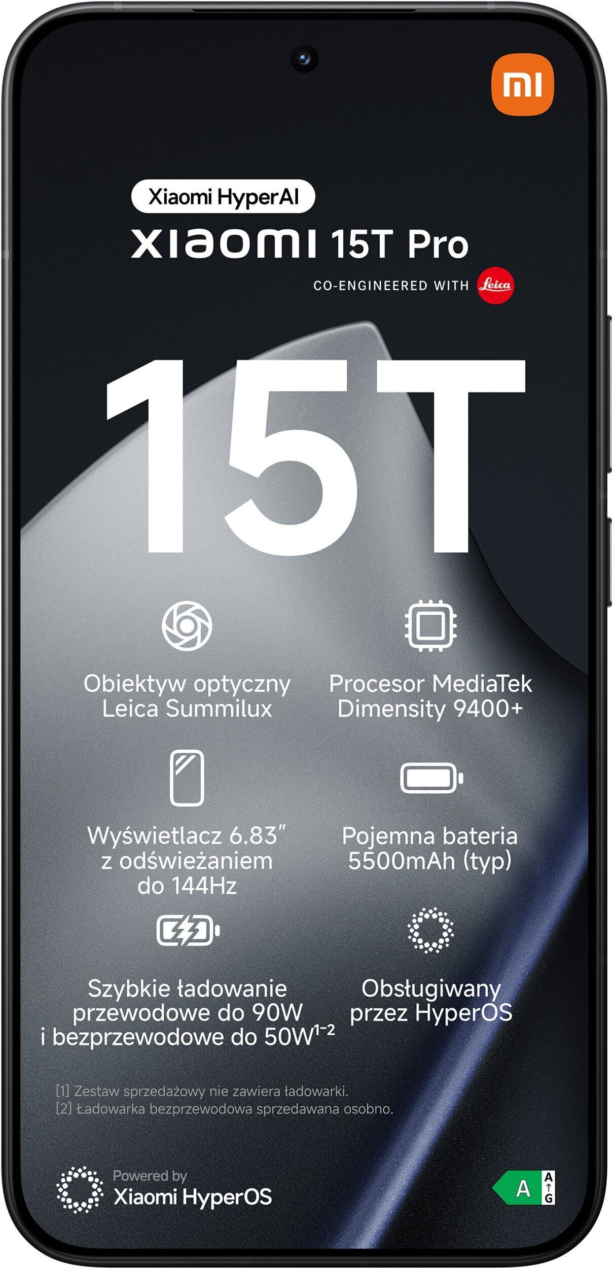 15642181_2_f Smartfon Xiaomi 15T Pro 5G 12/256GB Czarny (MZB0KUHEU)