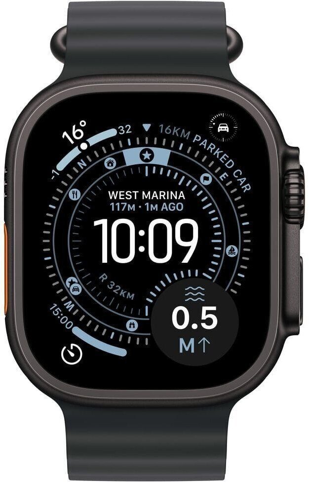 15648115_2_f Smartwatch Apple Watch Ultra 3 GPS + Cellular 49mm Black Titanium / Ocean Band Czarny (MF0J4QR/A)