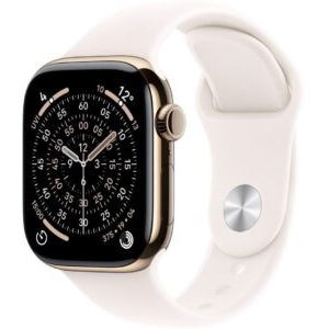 15648343_6_f Smartwatch Apple Watch 11 GPS + Cellular 46mm Gold Titanium Sport Band M/L Różowy (MFD64MP/A)