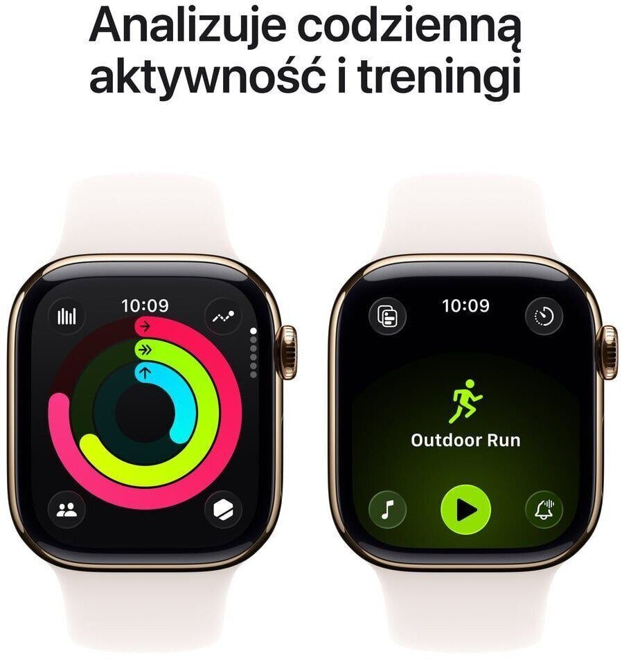 15648343_9_f Smartwatch Apple Watch 11 GPS + Cellular 46mm Gold Titanium Sport Band M/L Różowy (MFD64MP/A)
