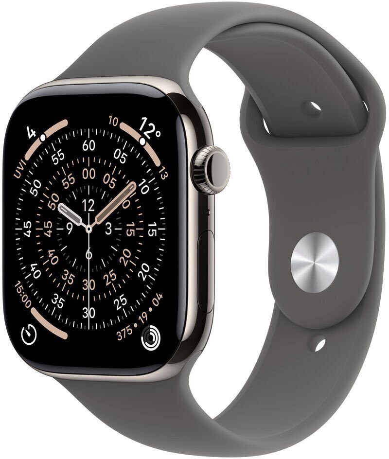 15665810_1_f Smartwatch Apple Watch 11 GPS + Cellular 46mm Natural Titanium Sport Band M/L Grafitowy (MFCX4MP/A)