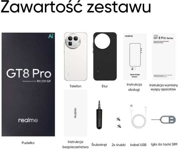 15683621_11_f Smartfon Realme GT 8 Pro 5G 12/256GB Biały (631002004346)