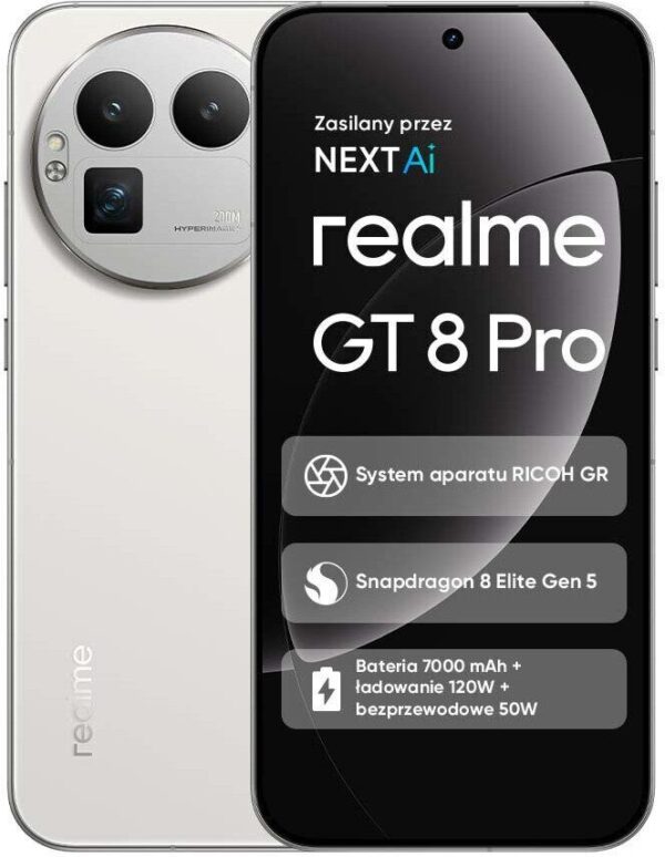 15683621_1_f Smartfon Realme GT 8 Pro 5G 12/256GB Biały (631002004346)