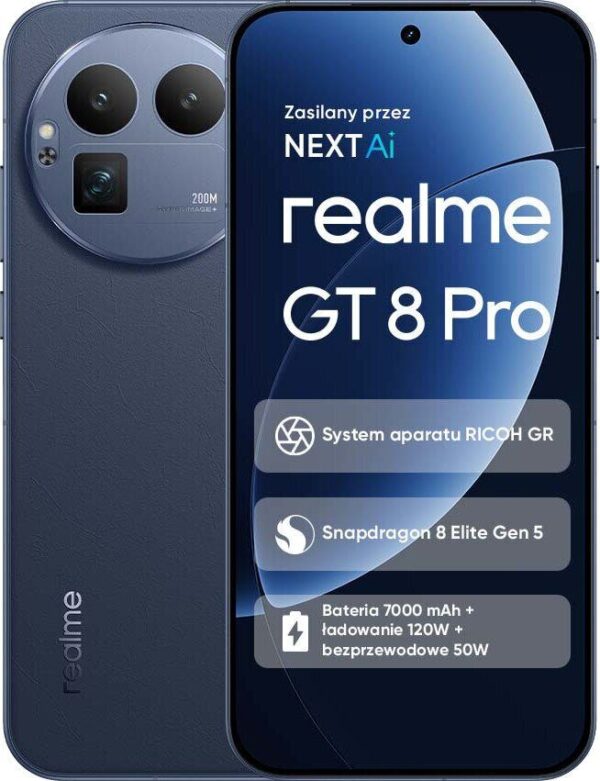 15683624_1_f Smartfon Realme GT 8 Pro 5G 12/256GB Niebieski (631002004350)