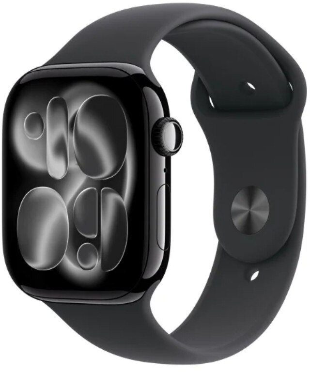 Smartwatch Apple Watch 11 GPS + Cellular 42mm Natural Titanium Sport Band M/L Grafitowy (MF8N4MP/A)