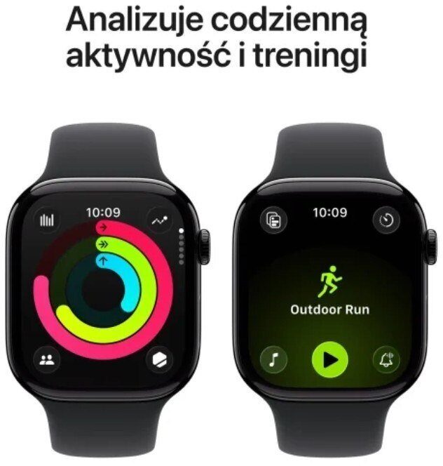 Smartwatch Apple Watch 11 GPS + Cellular 42mm Natural Titanium Sport Band M/L Grafitowy (MF8N4MP/A)