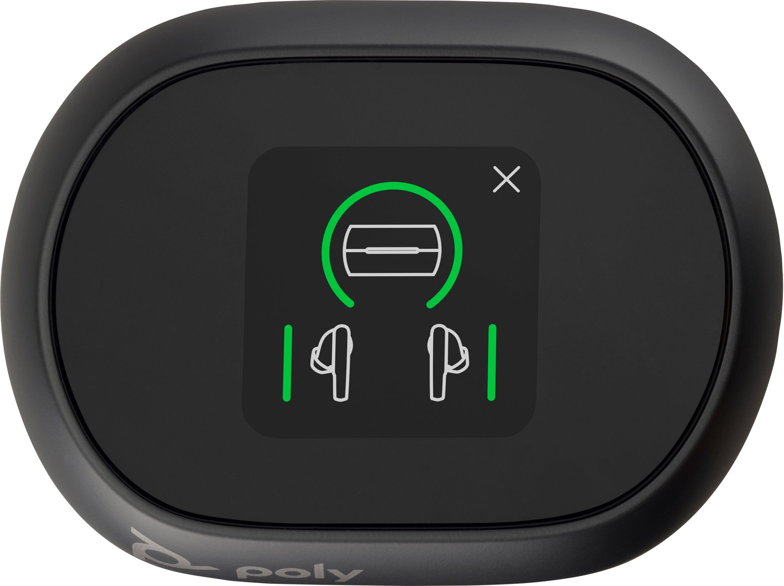 15694231_6_f Słuchawki HP Poly Słuchawki douszne Voyager Free 60+ UC w kolorze głębokiej czerni + adapter USB-C BT700 + etui z ładowarką i ekranem dotykowym