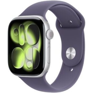 Smartwatch Apple Watch 11 GPS + Cellular 42mm Silver Alu Sport Band M/L Fioletowy (MF8J4ET/A)