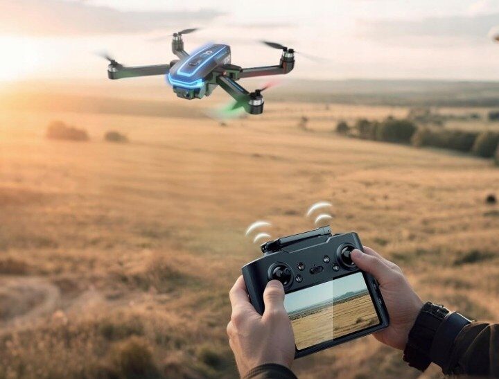 Dron Sanjoyo AVIALOGIC G10 Dron GPS z kamerą 4K 2 akumulatory kontroler 45min lotu