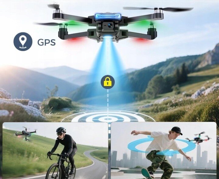 Dron Sanjoyo AVIALOGIC G10 Dron GPS z kamerą 4K 2 akumulatory kontroler 45min lotu