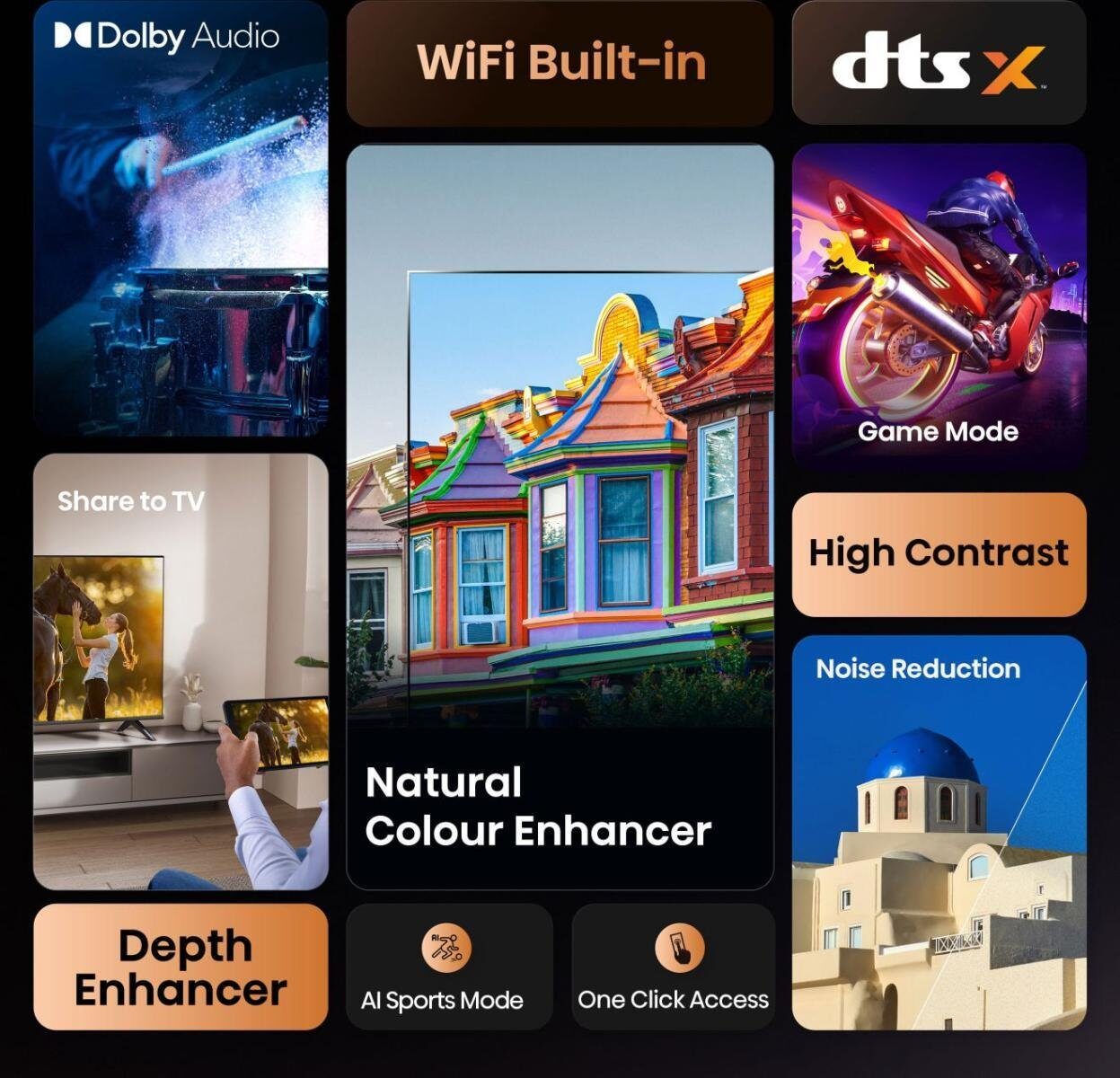 15746463_3_f Telewizor Hisense Hisense 32E4QT 81,3 cm (32") HD Smart TV Wi-Fi Czarny