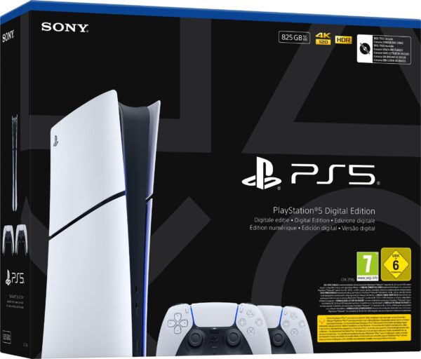 15766732_2_f Sony PlayStation 5 E Chassis Slim Digital + 2 pady DualSense (CFI-2116)