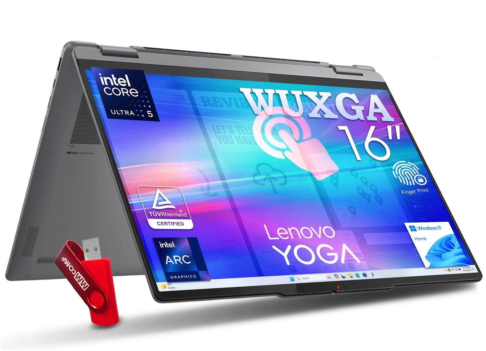 15784203_0_f Laptop Lenovo Yoga 7 2-in-1 16ILL10 16" WUXGA IPS Ultra 5-226V 16GB 512GB ARC 130V Win11H 83JT0000US