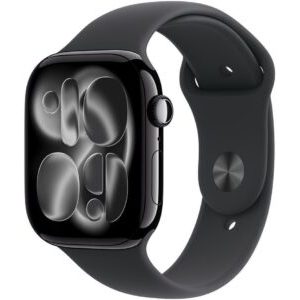 15806125_2_f Smartwatch Apple Watch 11 GPS + Cellular 46mm Jet Black Alu Sport Band S/M Czarny (MFC24MP/A)