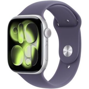15806132_2_f Smartwatch Apple Watch 11 GPS + Cellular 46mm Silver Alu Sport Band M/L Fioletowy (MFCR4MP/A)