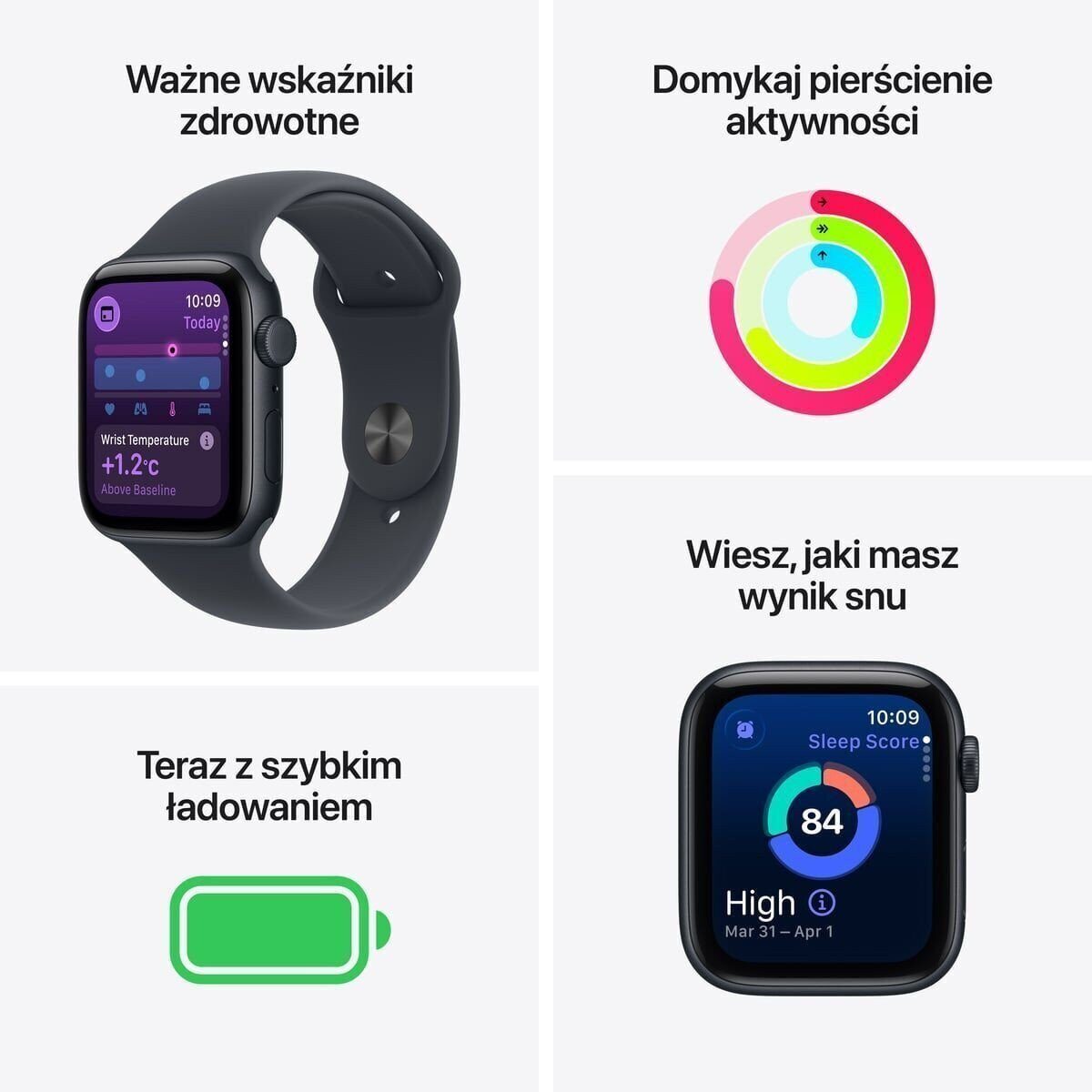 15806144_4_f Smartwatch Apple Watch SE 3 GPS 44mm Midnight Alu Sport S/M Granatowy (MEHN4MP/A)