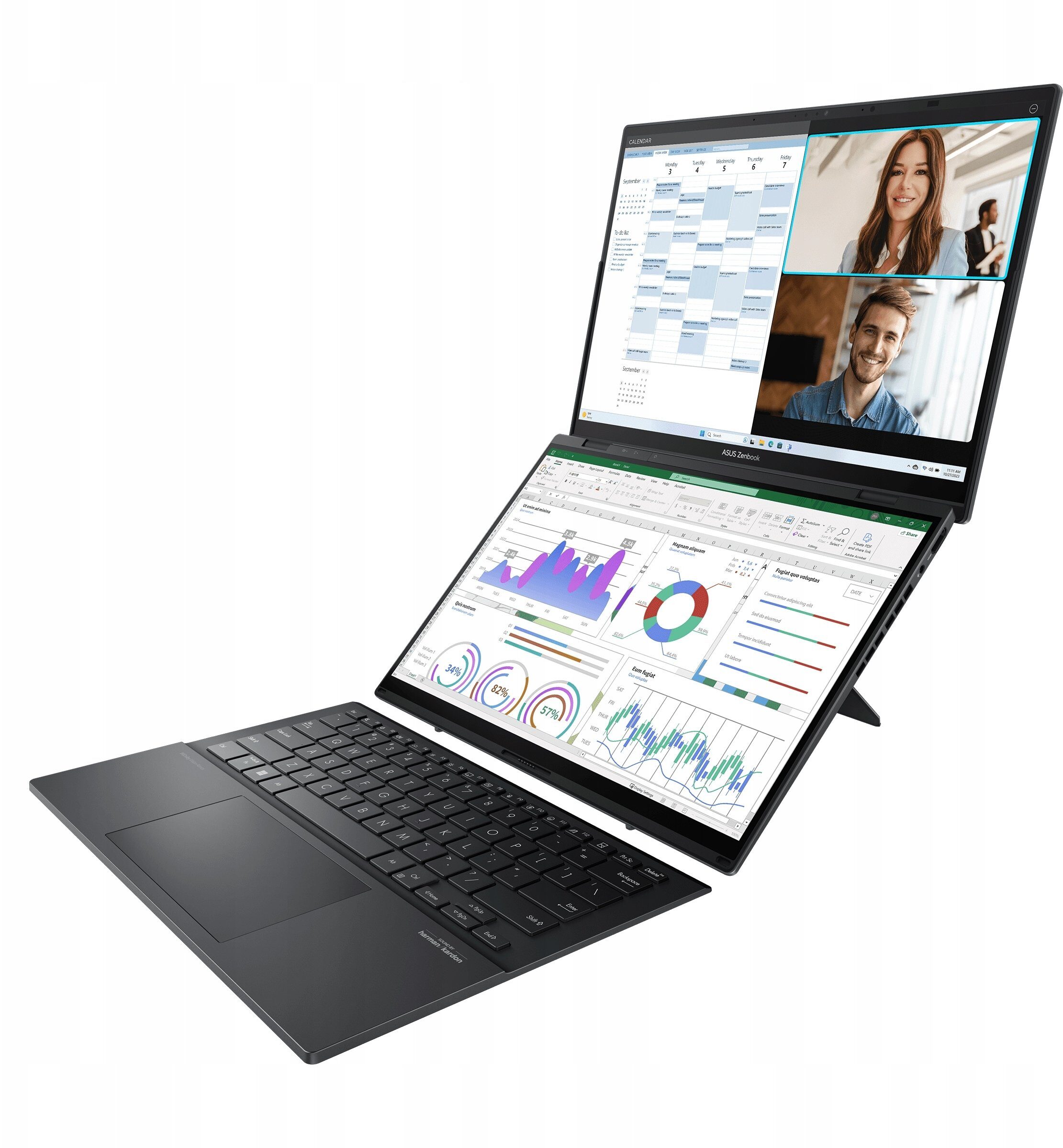 Laptop Asus Zenbook Duo OLED UX8406 Ultra 7 255H / 32 GB / 1 TB / W11 (UX8406CA-QL121W)
