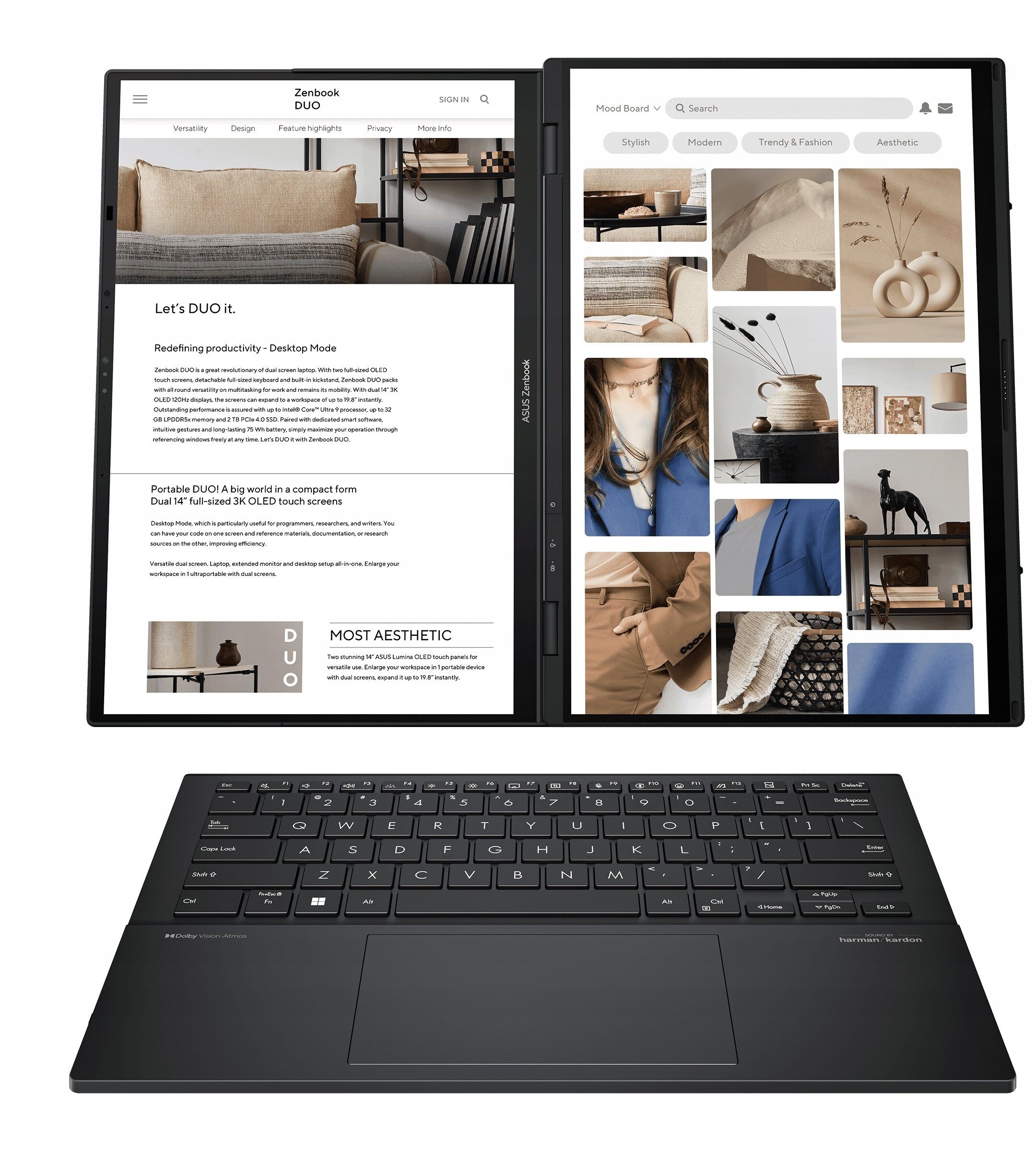 Laptop Asus Zenbook Duo OLED UX8406 Ultra 7 255H / 32 GB / 1 TB / W11 (UX8406CA-QL121W)