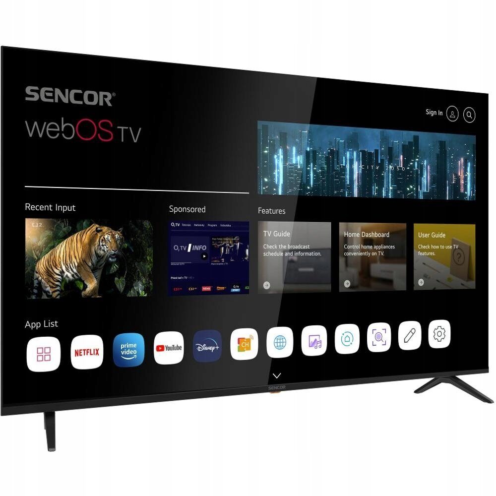 Telewizor Sencor SLE 65US804B WEBOS UHD TV SENCOR