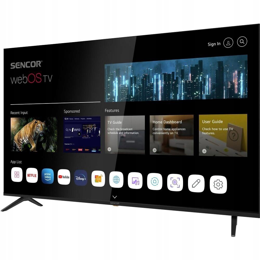 Telewizor Sencor SLE 65US804B WEBOS UHD TV SENCOR