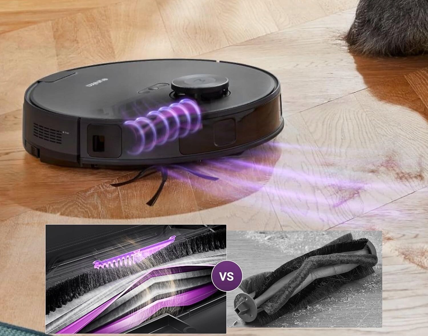 15914395_1_f Robot sprzątający Eureka Eureka E20 Evo Plus Robot Odkurzający Myjący Stacja 10000 Pa Bezworkowy