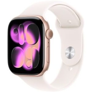 Smartwatch Apple Watch 11 GPS + Cellular 42mm Rose Gold Alu Sport Band S/M Różowy (MF8E4WF/A)