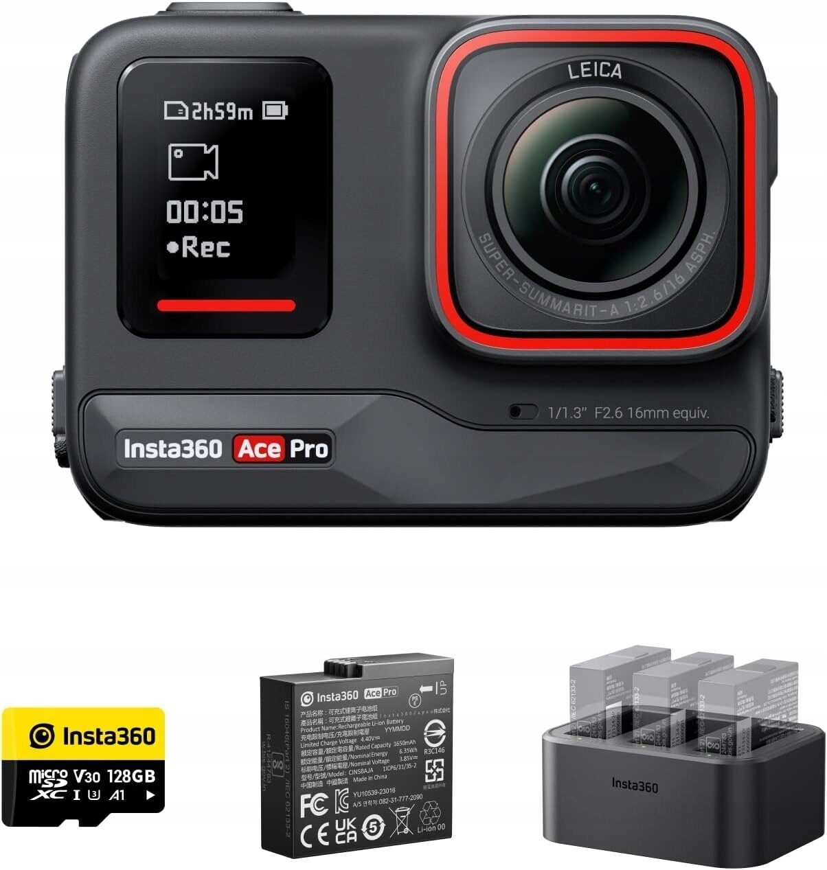 Kamera Insta360 Ace Pro 2 Endurance Bundle czarna