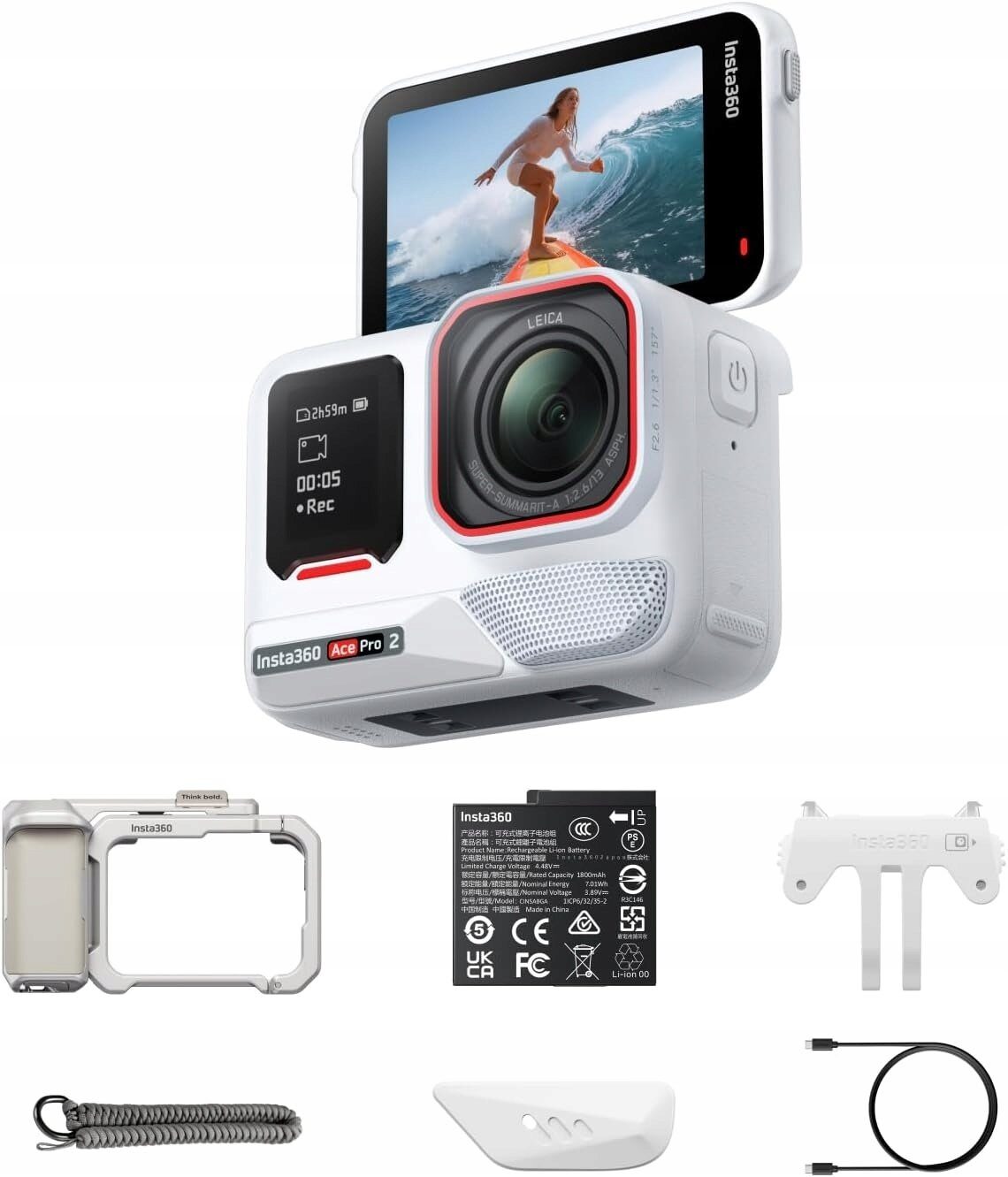 16223449_0_f Kamera Insta360 Ace Pro 2 Moon Silver Xplorer Bundle biała