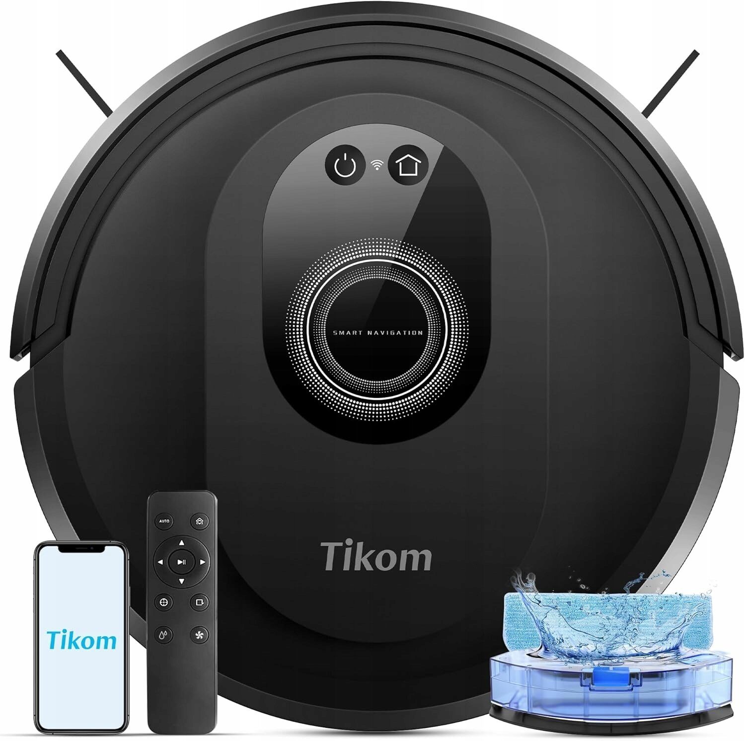 Robot sprzątający Mentor Tikom G8000 Max Robot Odkurzający 2w1 Mopowanie 5000Pa WiFi do Sierści