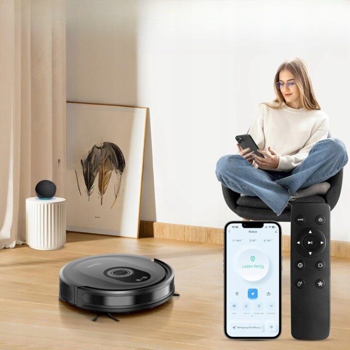 Robot sprzątający Mentor Tikom G8000 Max Robot Odkurzający 2w1 Mopowanie 5000Pa WiFi do Sierści