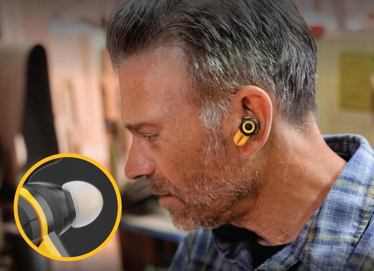 Słuchawki Dewalt DEWALT Jobsite Pro X2 Słuchawki Douszne Bluetooth ANC IP54 40hBezprzewodowe